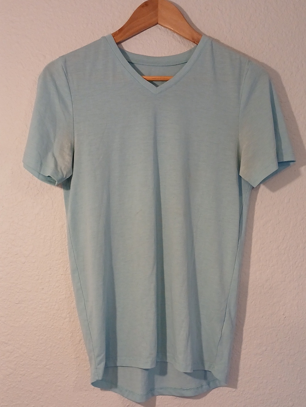 Women's Light Blue V-Neck Shirt